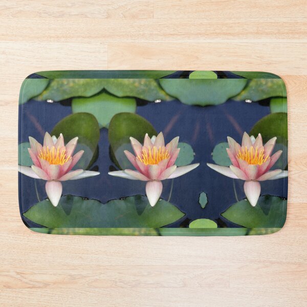 Item preview, Pink Water Lily in a Blue Pond designed and sold by pixelmountain.
