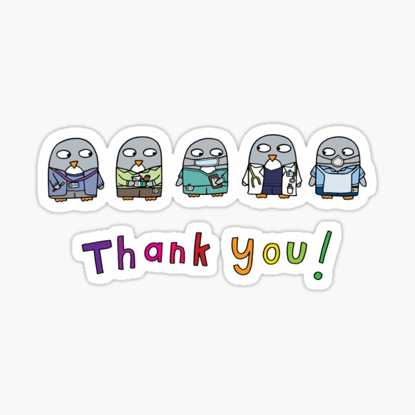 Thank you NHS workers! Sticker