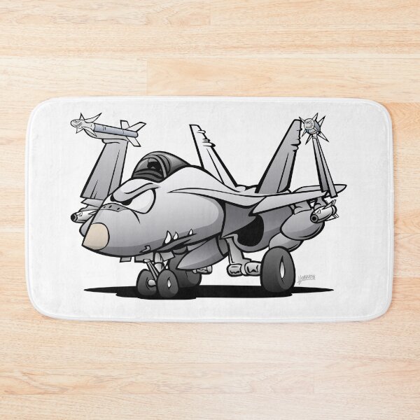 Item preview, F/A-18 Hornet Military Naval Fighter Jet Airplane Cartoon designed and sold by hobrath.