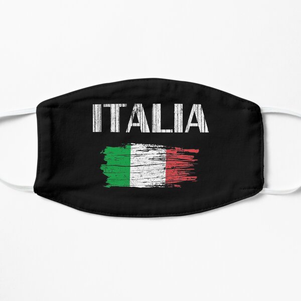 Italia Italian Flag Vintage Graphic - Italy Lovers Tourists Souvenir Cool National Gift Flat Mask
