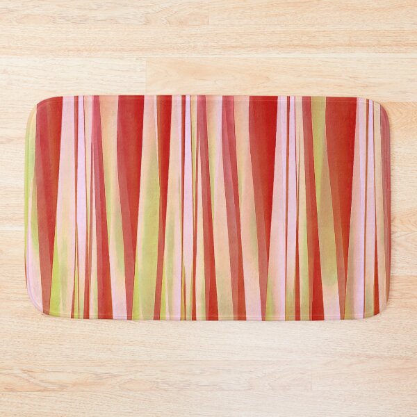 Item preview, Living Coral and Blood Orange Striped Pattern designed and sold by taiche.