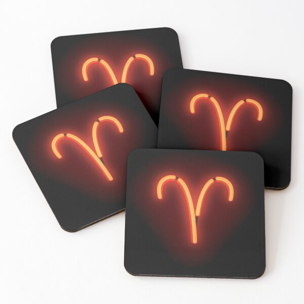 Item preview, Aries Zodiac Neon Sign Red designed and sold by alm0st-aliv3.