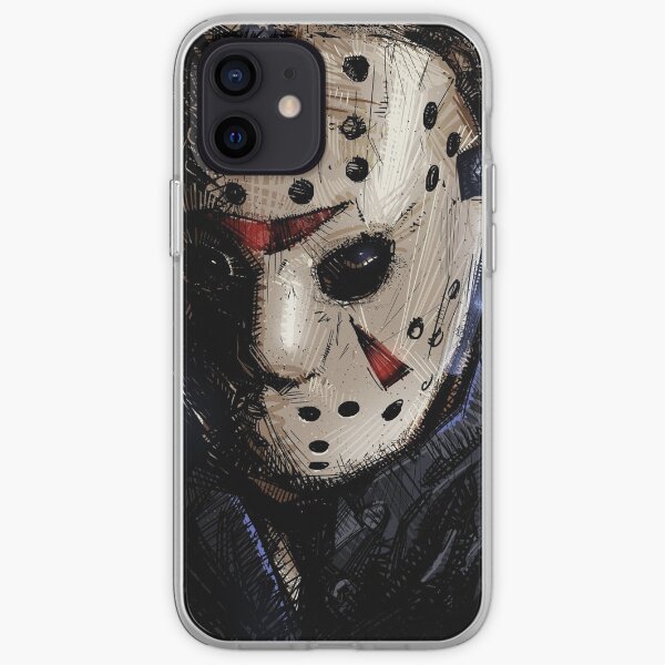 Friday 13th iPhone Case Friday the 13th Party Blood Spatter Jason Voorhees Inspired Horror Movie Lover Jason Machete Halloween iPhone Case