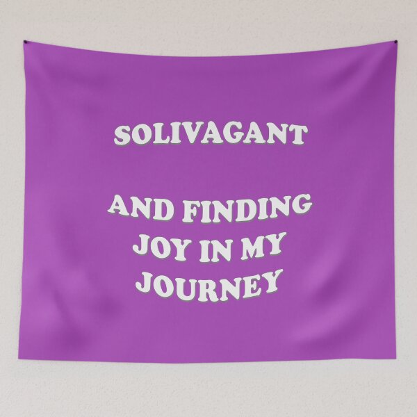 Item preview, Solivagant And Finding Joy In My Journey Lone Walker Quote  designed and sold by taiche.