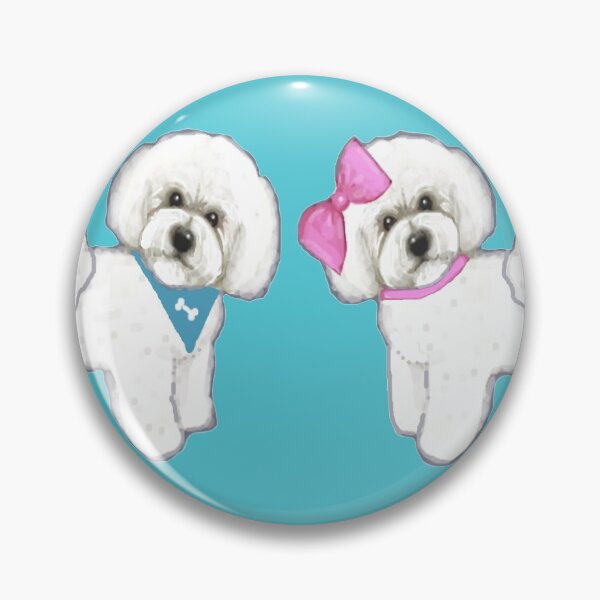 Item preview, Bichon Frise dogs Fun Summer Turquoise designed and sold by MagentaRose.