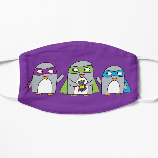 Superhero penguin friends Mask