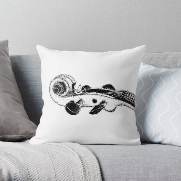 Violin & Me Throw Pillow