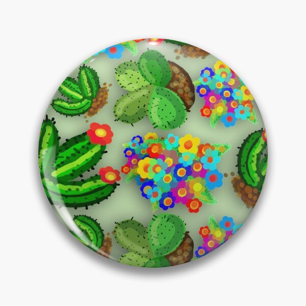 Item preview, Cactus Succulents and Flowers Colorful Doodles  designed and sold by BluedarkArt.