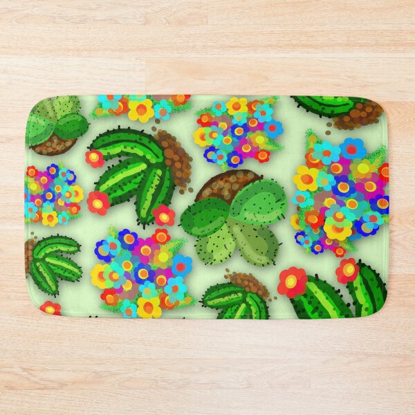 Item preview, Cactus Succulents and Flowers Colorful Doodles  designed and sold by BluedarkArt.