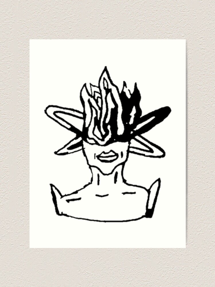 Dark Mind On Fire Art Print By Bjkdzn Redbubble