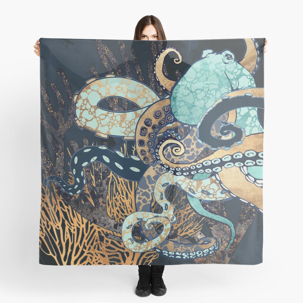 Metallic Octopus II Scarf