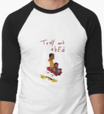 Troy and Abed ride together Men's Baseball ¾ T-Shirt
