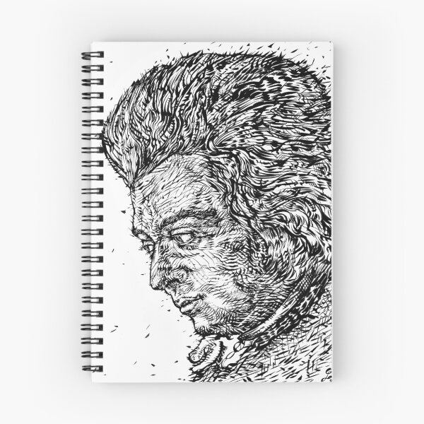 Item preview, WOLFGANG AMADEUS MOZART ink portrait designed and sold by lautir.