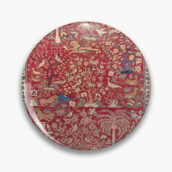 Item preview, Carpet with Palm Trees, Ibexes, and Birds Print designed and sold by Vicky Brago-Mitchell®.