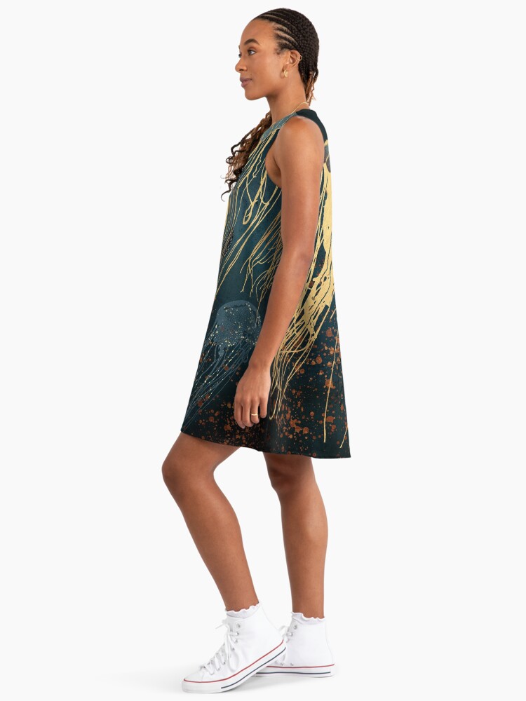 Metallic Jellyfish Jellyfish A-Line Dress Metallic Jellyfish Jellyfish A-Line Dress