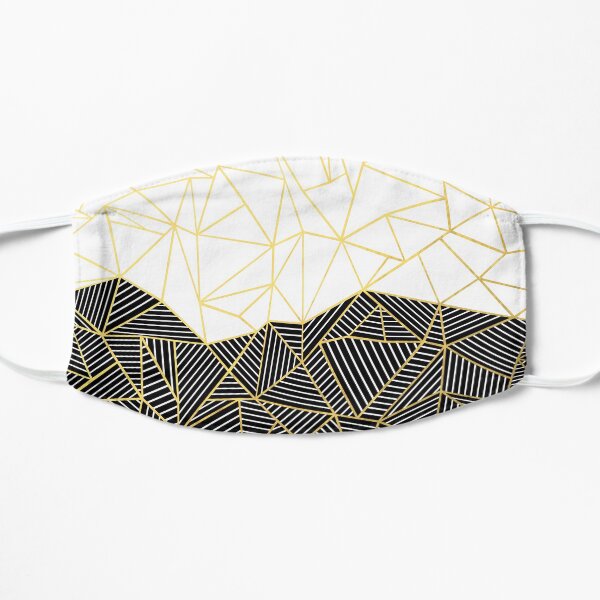 Ab Half and Half White Gold Mask