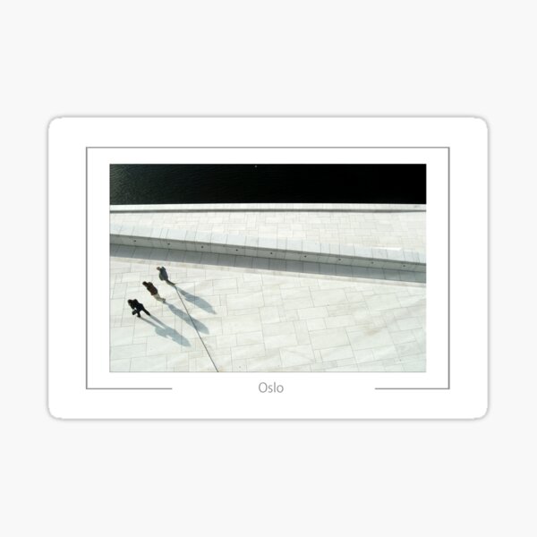 Oslo Norway National Opera House (Nytt Operahus) designed by Theatre Projects Consultants. Sticker