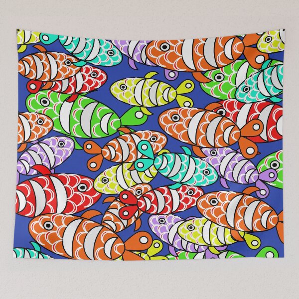 Item preview, Fish Pattern | Underwater School of Clown Fish  designed and sold by designInk.