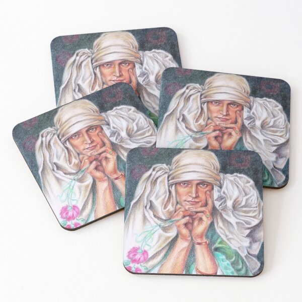 Item preview, Portrait with flowers  designed and sold by Francesca Romana Brogani.