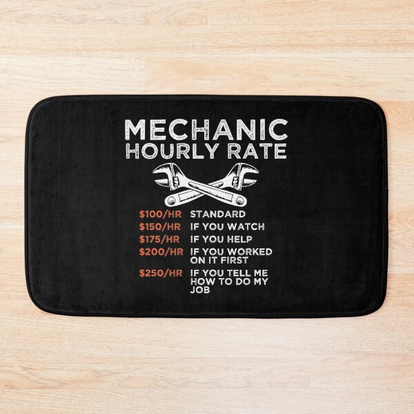 Item preview, Mechanic Hourly Rate Wrench Worker Gift designed and sold by haselshirt.