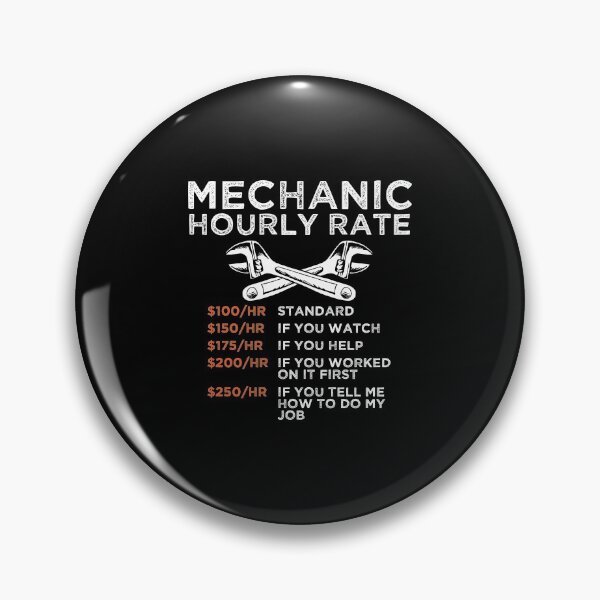 Artikelvorschau, Mechanic Hourly Rate Wrench Worker Gift entworfen und verkauft von haselshirt.