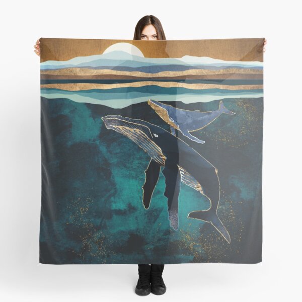 Item preview, Moonlit Whales designed and sold by spacefrogdesign.