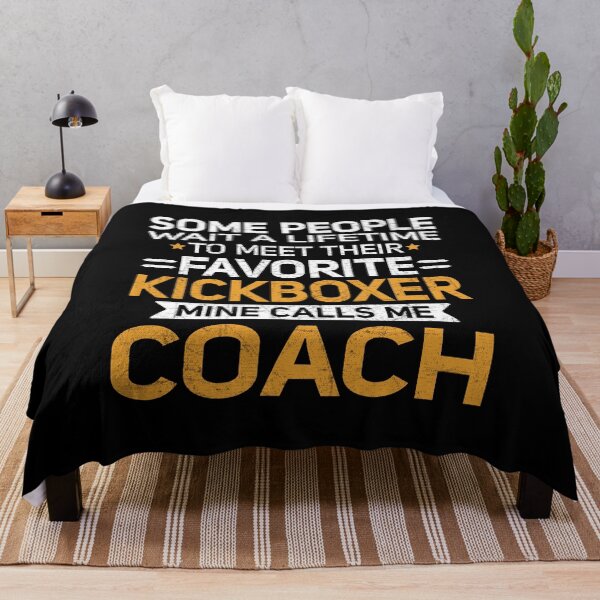 Item preview, Lifetime to Meet Fave Kickboxer Calls Me Coach T Shirt designed and sold by Orange Pieces.