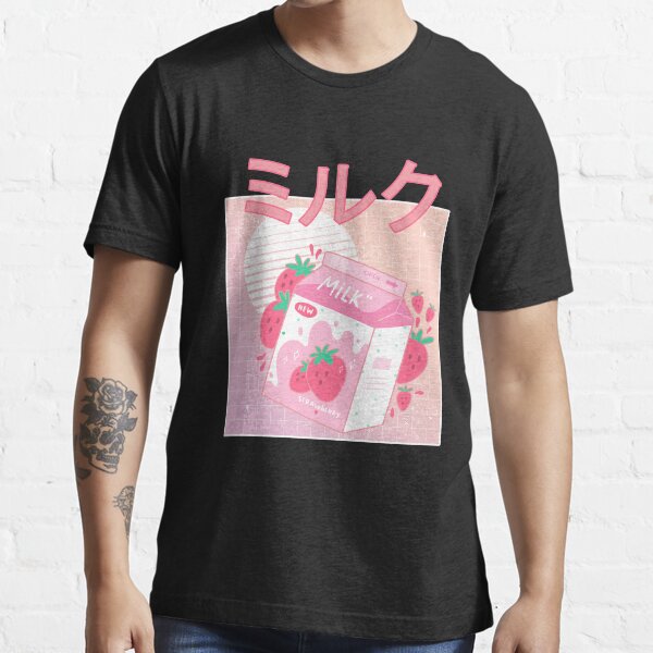 Japanese Aesthetics Kawaii Strawberry Milk Shake Essential T-Shirt