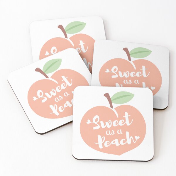 Item preview, Sweet As A Peach Typography and Hearts designed and sold by rustydoodle.