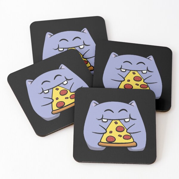 Item preview, Little Monstah with pizza designed and sold by ClumsyCat.