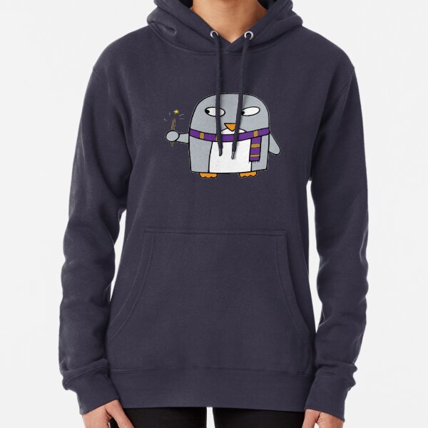Magical wizard penguin Pullover Hoodie