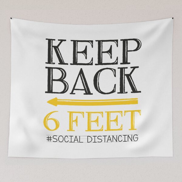 Item preview, Keep Back 6 Feel #social distancing designed and sold by graphicmeyou.