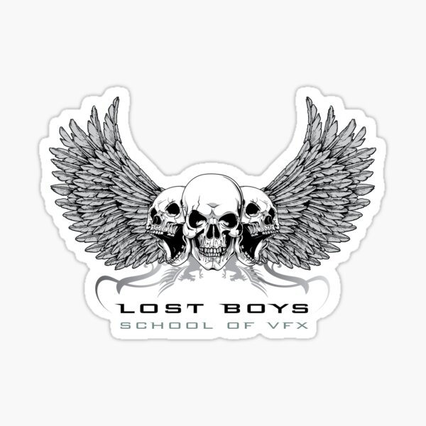 Lost Boys School of VFX: White Text Graphic Sticker