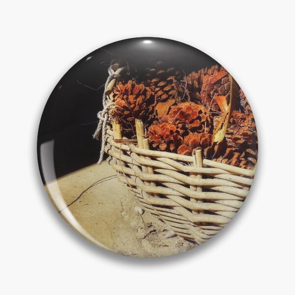 Item preview, A Basket of Pinecones designed and sold by brunoanjoloart.