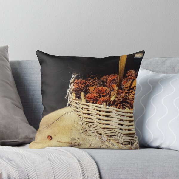 Item preview, A Basket of Pinecones designed and sold by brunoanjoloart.