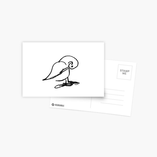 Duck scratching Postcard