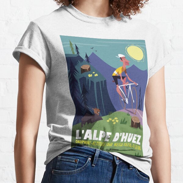 Item preview, Alpe d'Huez cycling poster designed and sold by Gary Godel.