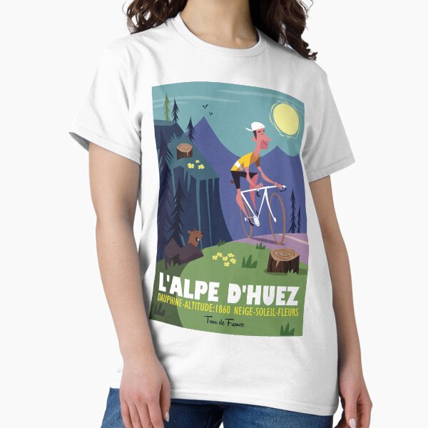 Item preview, Alpe d'Huez cycling poster designed and sold by GAGodel.