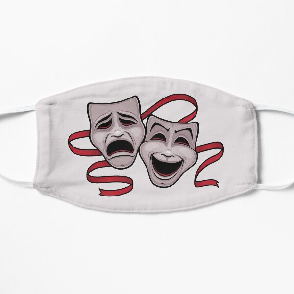 Gold Comedy And Tragedy Theater Masks By fizzgig