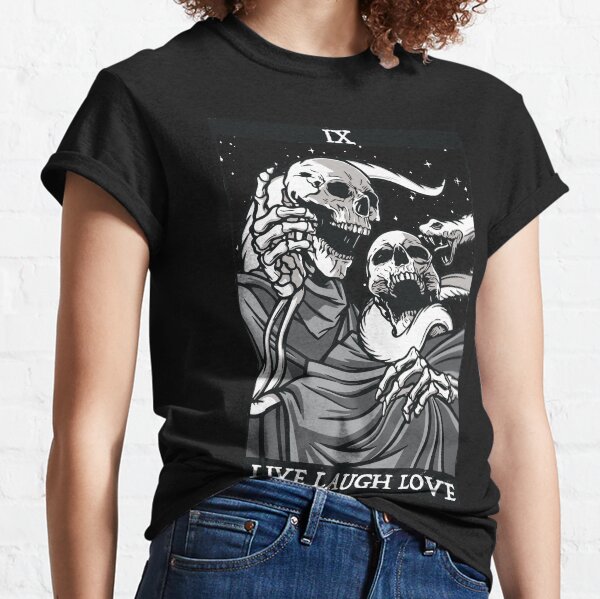 Death Tarot I Live Laugh Love I Occult Blackcraft Fun Classic T-Shirt