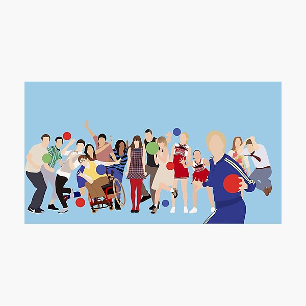 Glee Characters Photographic Print