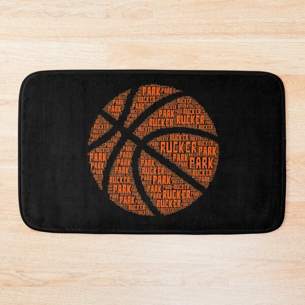 Item preview, Rucker Park typographic word cloud basketball shape design designed and sold by COURT-VISION.