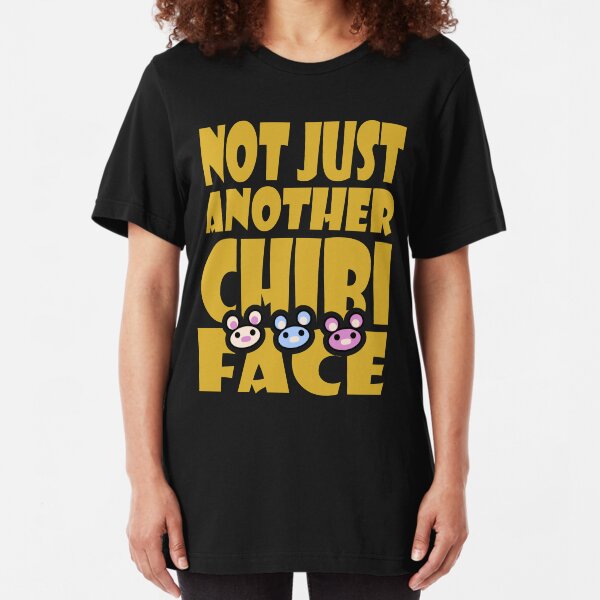 Not Just Another Chibi Face Slim Fit T-Shirt