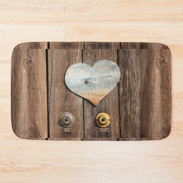 Item preview, Doorbells and Metal Heart on Wooden Fence designed and sold by pixelmountain.