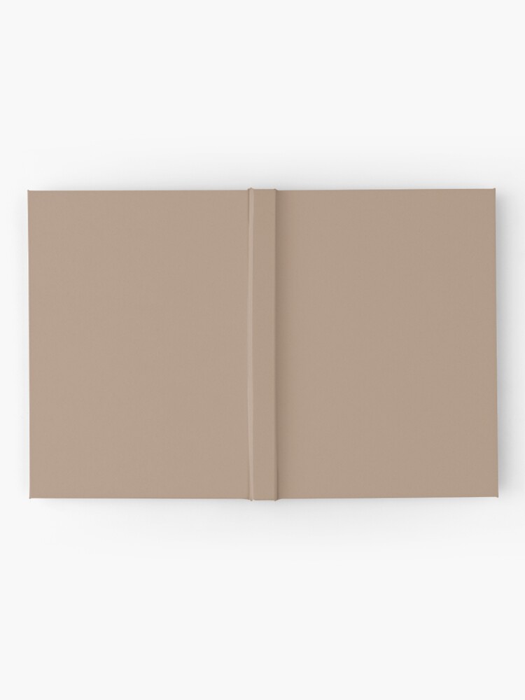 Nude Mocca - solid warm pale nude pink brown mono color | Hardcover Journal