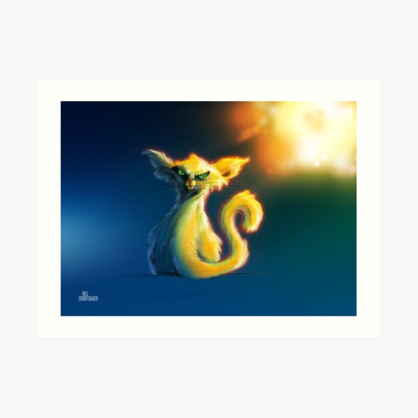 The Cat Came Back Art Print