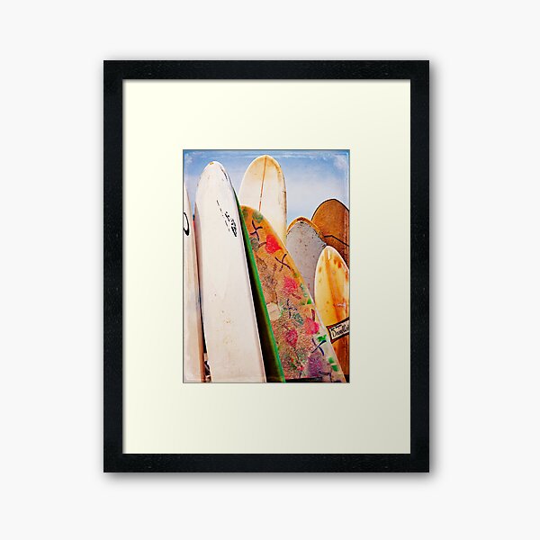 Surfboards Framed Art Print