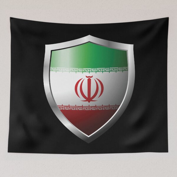 Item preview, Strong Iran Flag Shield Country designed and sold by HelloFromAja.