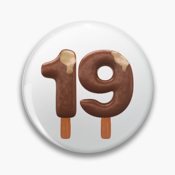 Item preview, 19 Ice Cream Nineteen Number 3d Chocolate designed and sold by HelloFromAja.