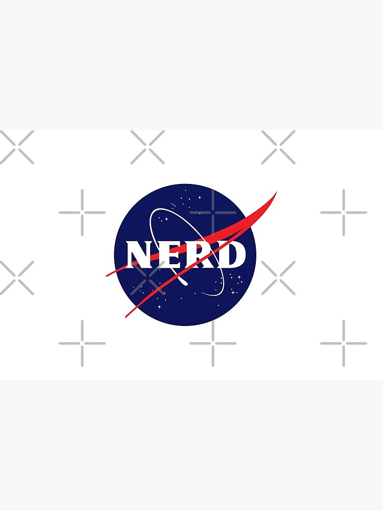 Nasa Nerd Logo Parody Laptop Skin By Jeffest Redbubble